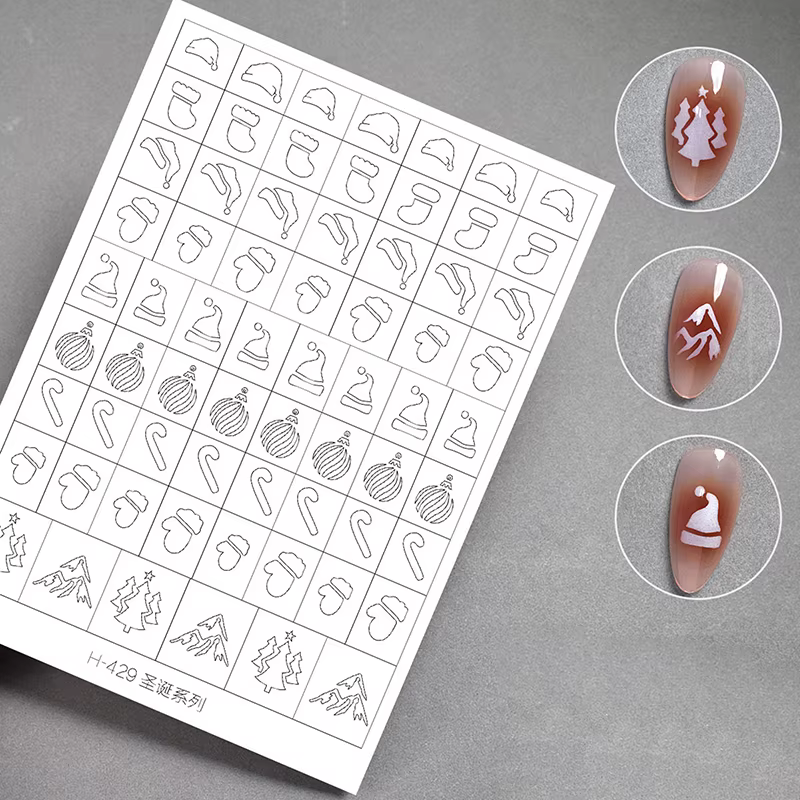 Pochoir d'aérographe pour ongles