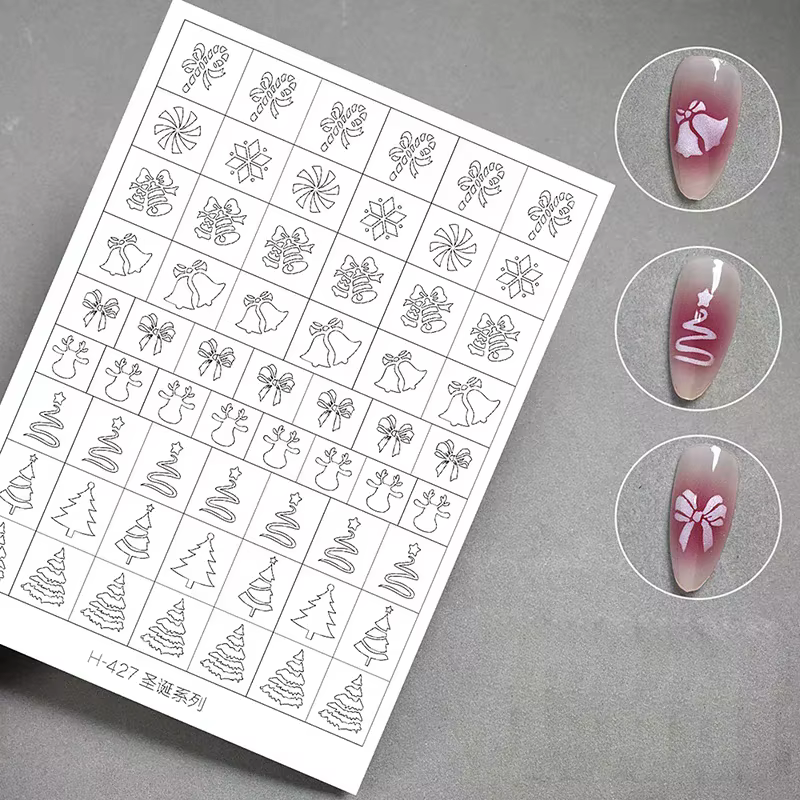 Pochoir d'aérographe pour ongles