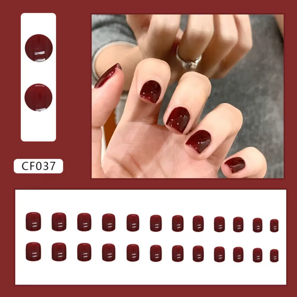 Faux ongles courts ronds français