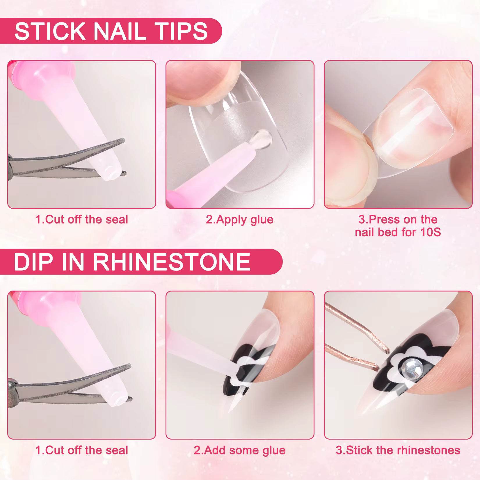Colle à ongles pour faux ongles