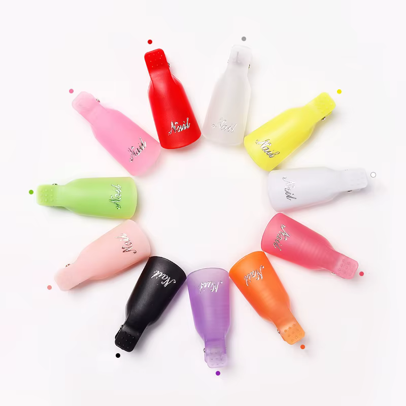 Clips pour dissolvant de vernis à ongles en gel UV acrylique