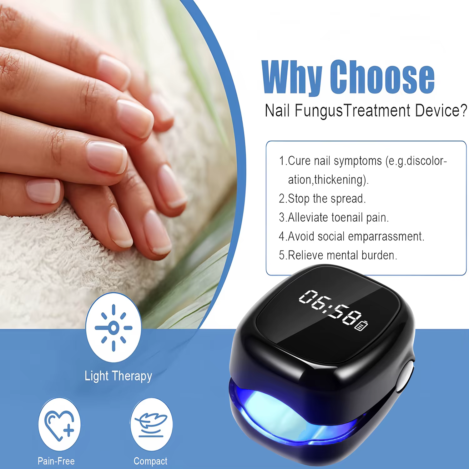Soins des ongles, traitement fongique