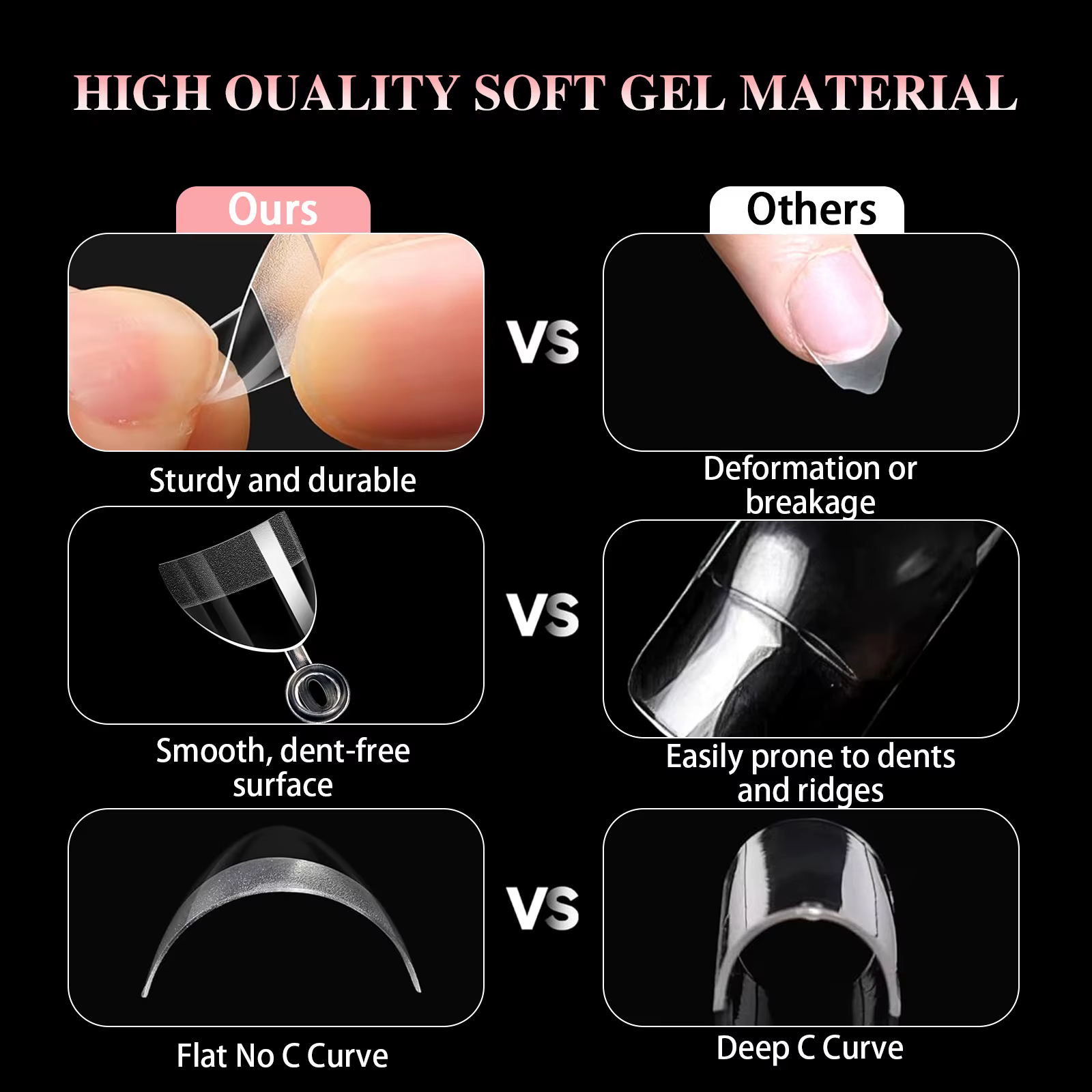600 pièces/boîte Ultra court français faux presse sur acrylique ongles conseils amande carré sans trace manucure Salon