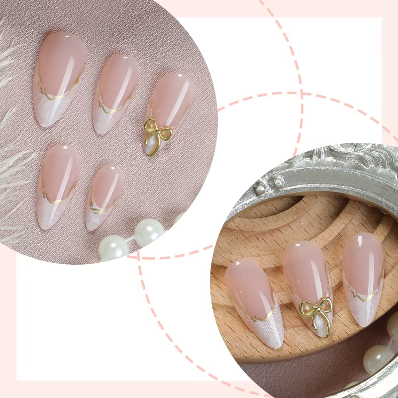 Faux ongles moyens pour femmes et filles