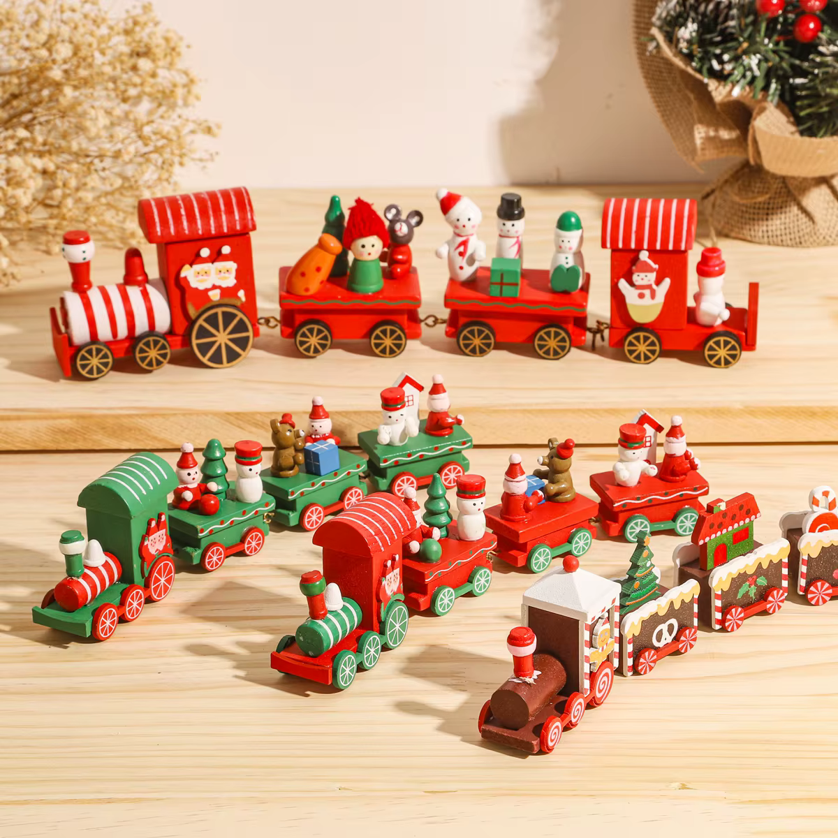 Train de noël décorations de joyeux noël pour la maison 2025 ornement de noël cadeaux de noël joyeux nouvel an 2026 cadeaux