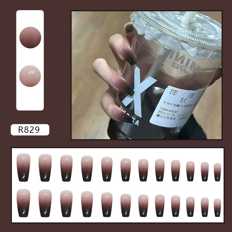 Faux ongles à presser de taille moyenne