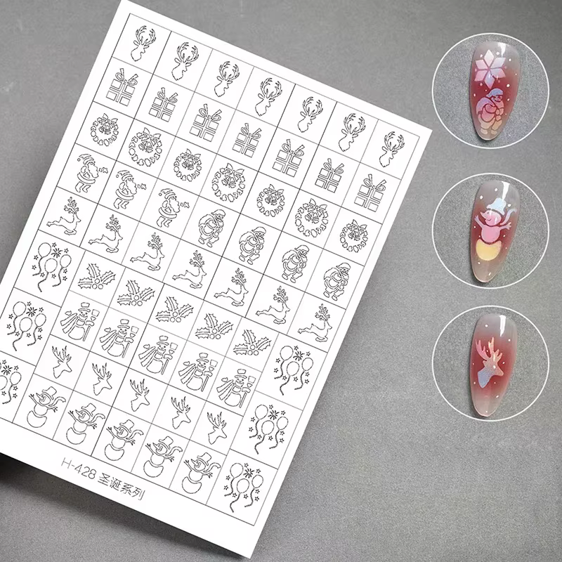 Pochoir d'aérographe pour ongles