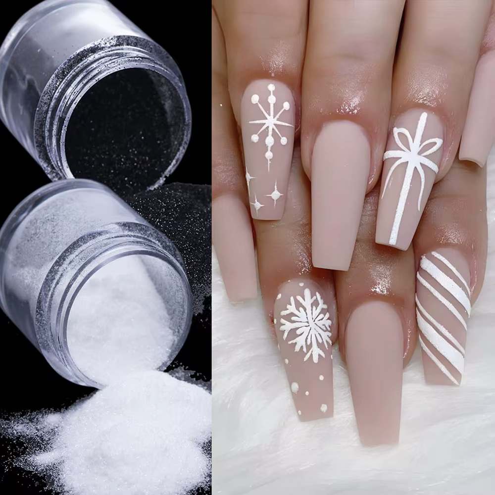 Poudre à paillettes pour ongles