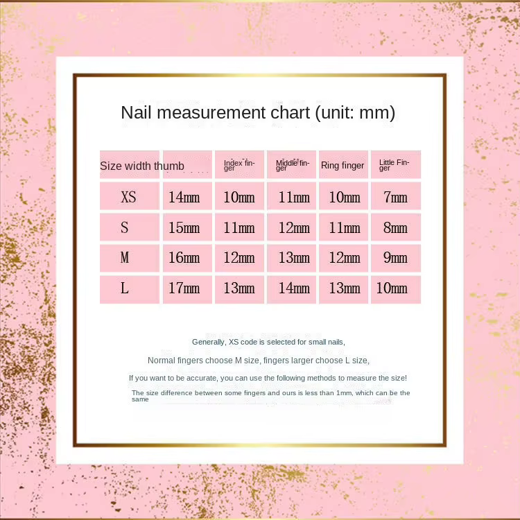 Nail Art-Patchs à ongles faits à la main
