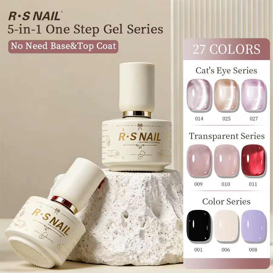 RSNAIL Vernis à ongles magnétique 3-en-1 en une seule étape