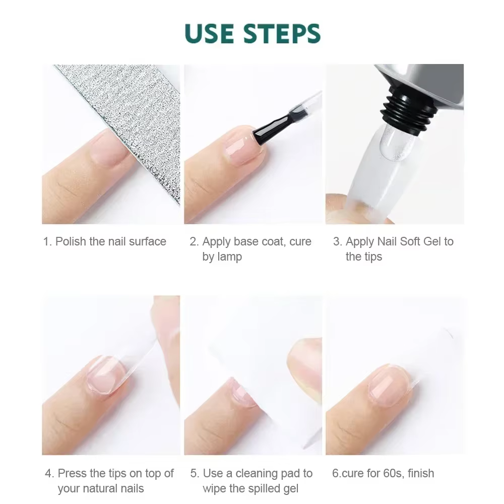 Nailpop Pro doux ongles conseils Gel colle 20g adhésif faux
