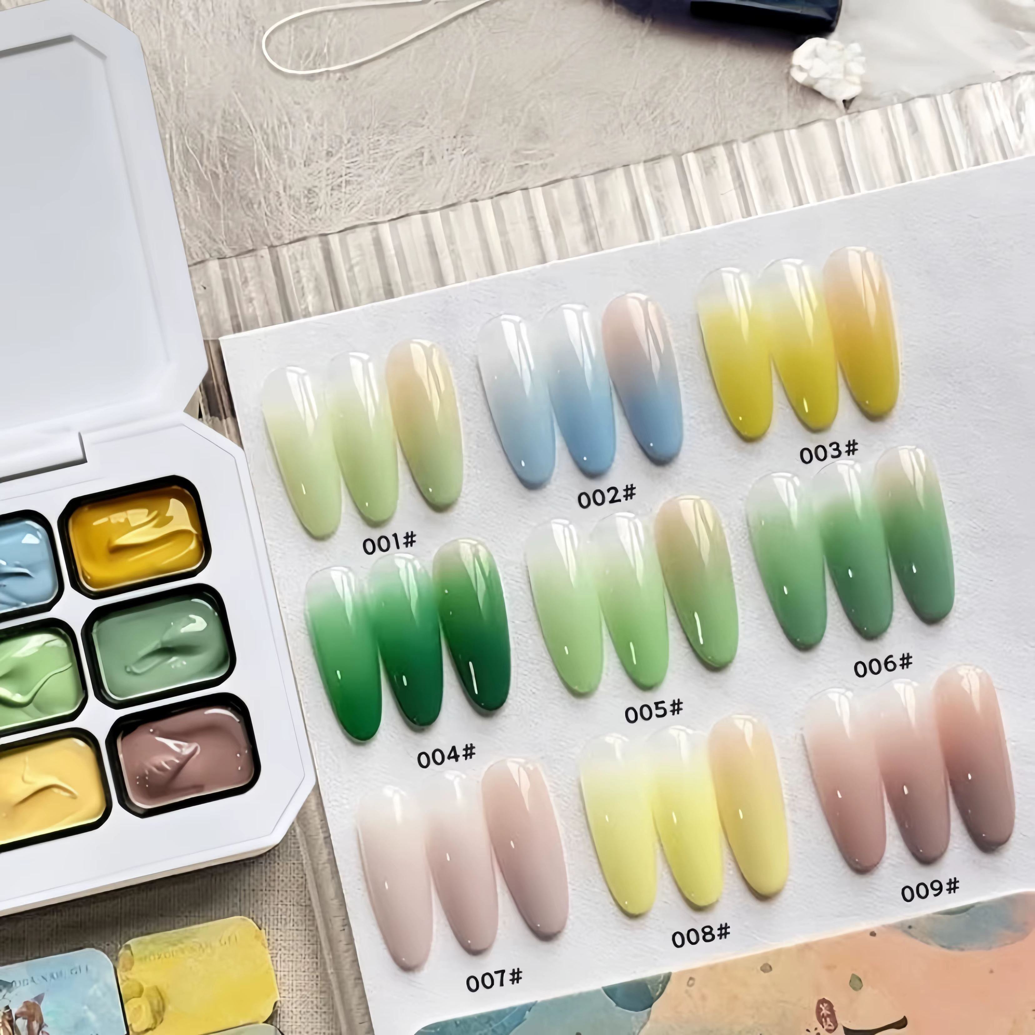 Vernis à ongles solide 9 couleurs