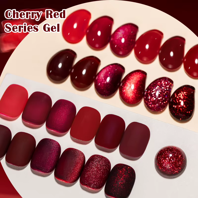 Vernis à ongles Gel série rouge de noël