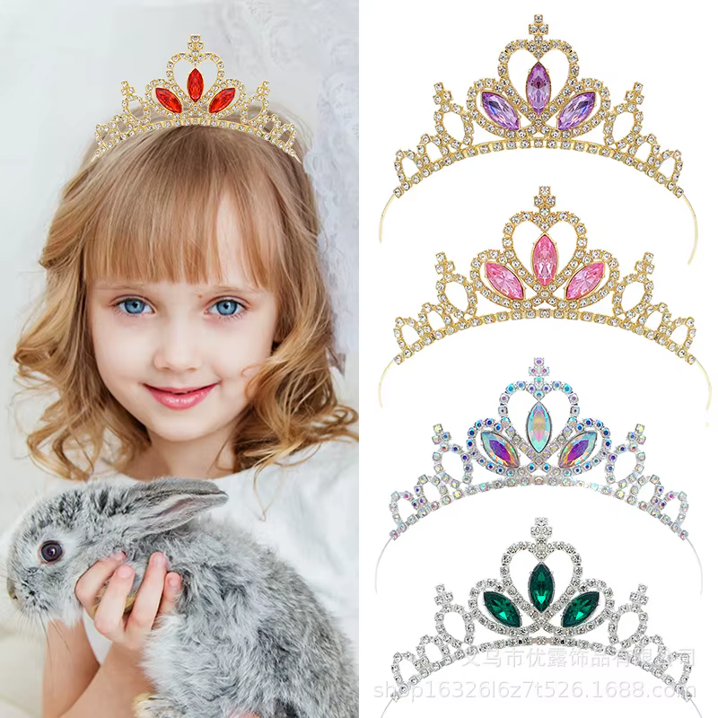 Coiffure couronne de princesse la reine des neiges pour filles, cadeau d'anniversaire, bandeau à la mode, couronne Elsa