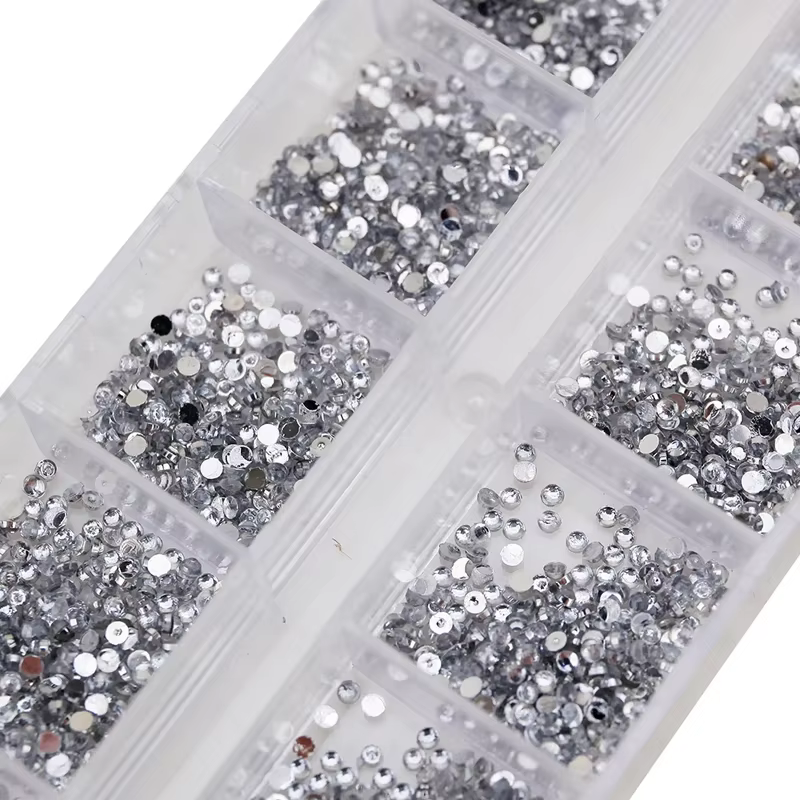 Strass argentés transparents de 1.5mm