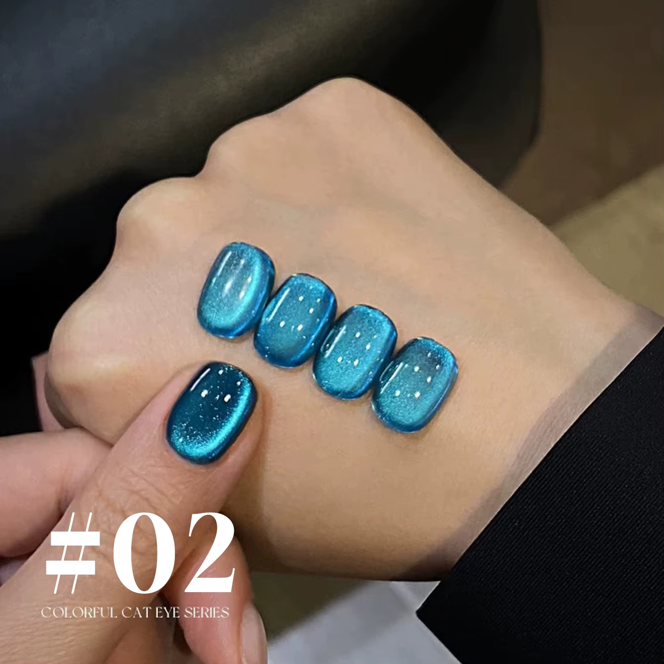 MIANEL 12ML 2026 Nouveau Vernis à Ongles Gel Magnétique Effet Œil de Chat Perles de Verre Bleues