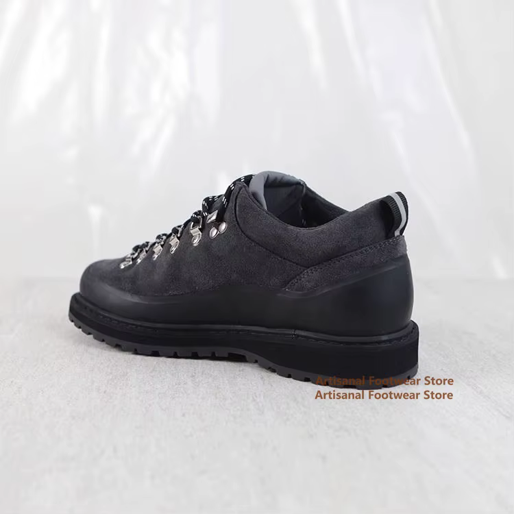 Chaussures Derby à semelles épaisses pour hommes, chaussures de randonnée imperméables et antidérapantes, bottes d'extérieur montantes de Style britannique de styliste