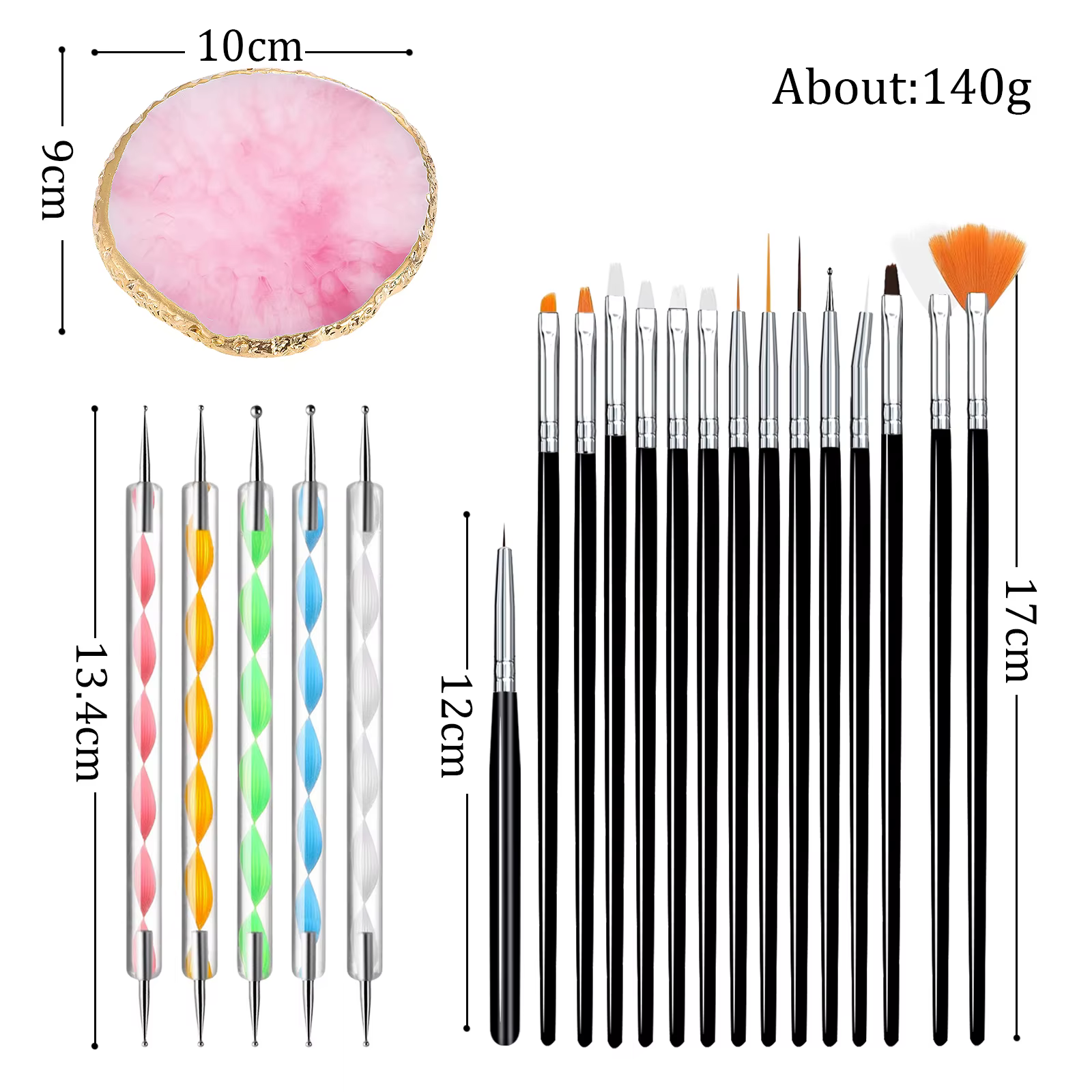 Palette de pinceaux pour Nail Art
