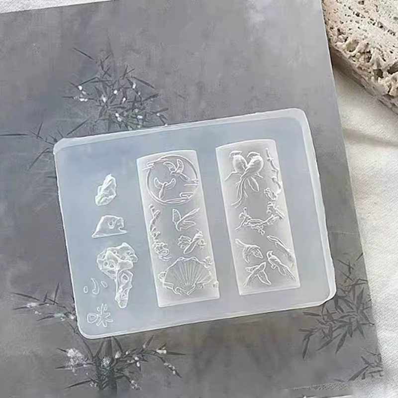 3D renard à neuf queues tridimensionnel Nail Art bricolage Silicone moule à ongles décorations créatif