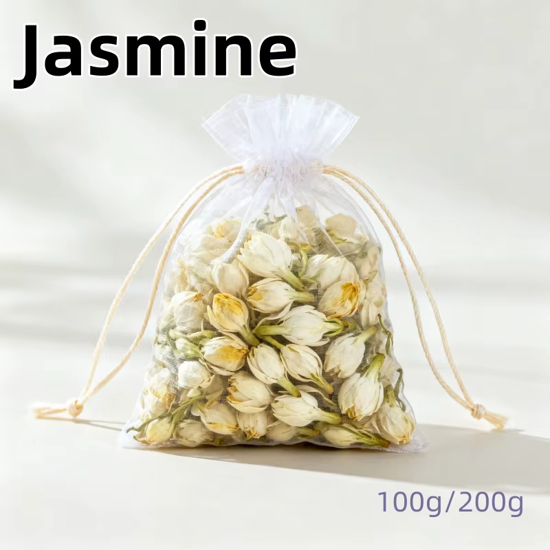 100g-200g peut décorer du jasmin naturel bricolage artisanat pour les rassemblements à la maison bricolage bougies fabrication de savon