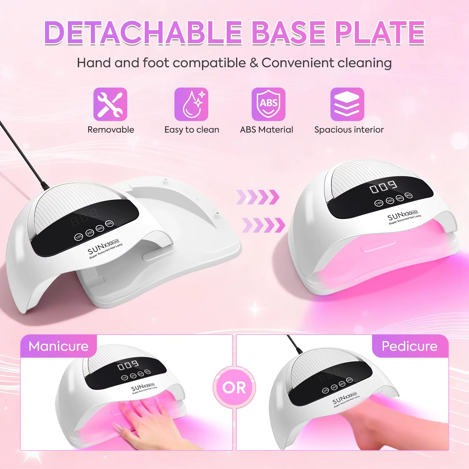 Lampe à ongles UV sèche-ongles Portable avec écran tactile