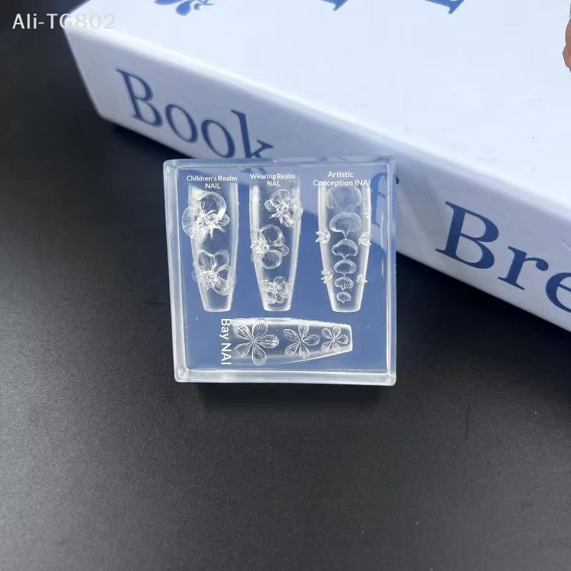 Moule à ongles en Silicone Transparent 3D
