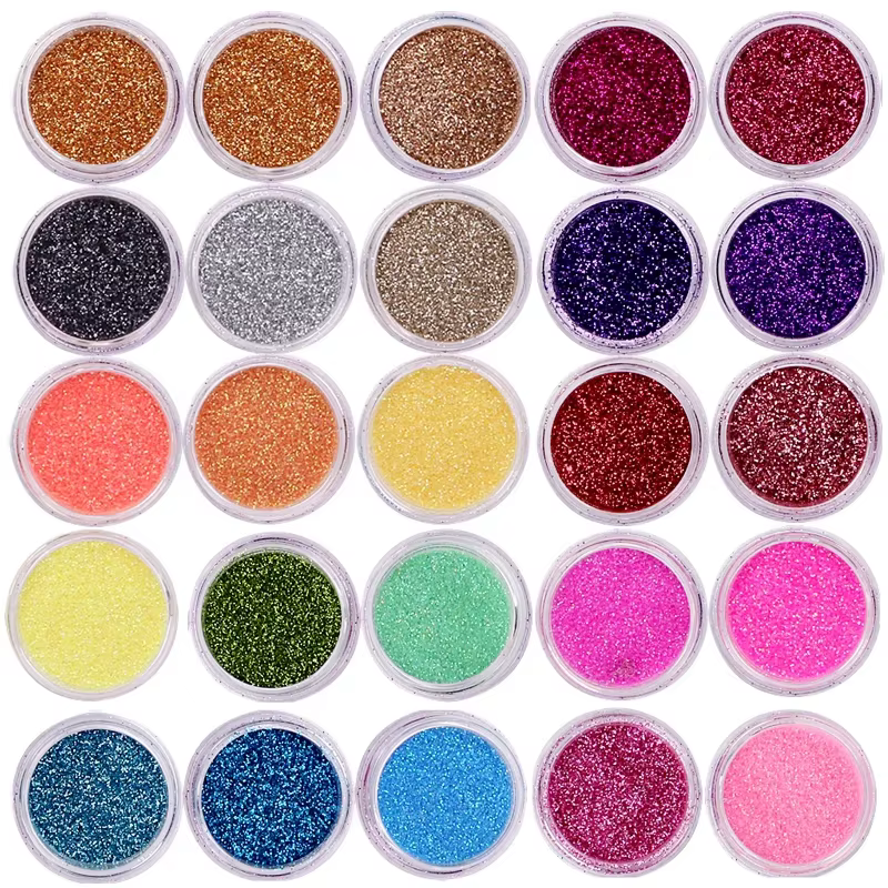 Ensemble de paillettes pour ongles 40 couleurs