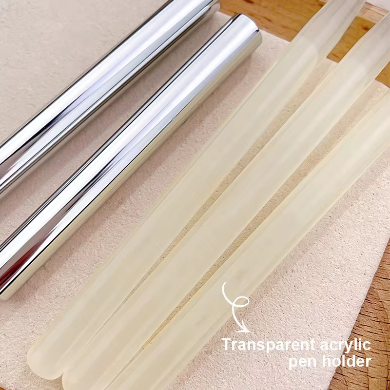 Kaniu 1/2 pièces brosse à poils durs pour Nail Art débutant pinceau de modélisation Gel peinture stylo à rayures pour