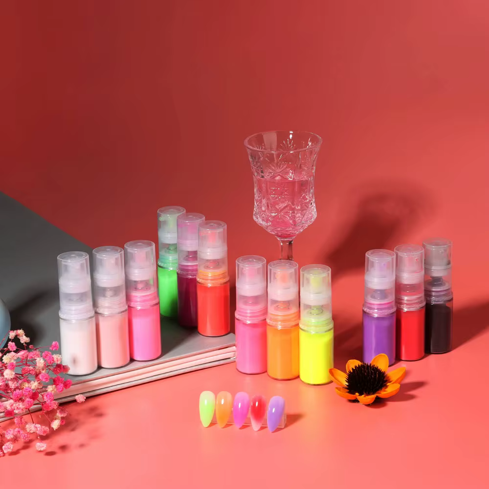 Poudre de pulvérisation ombrée pour Nail Art