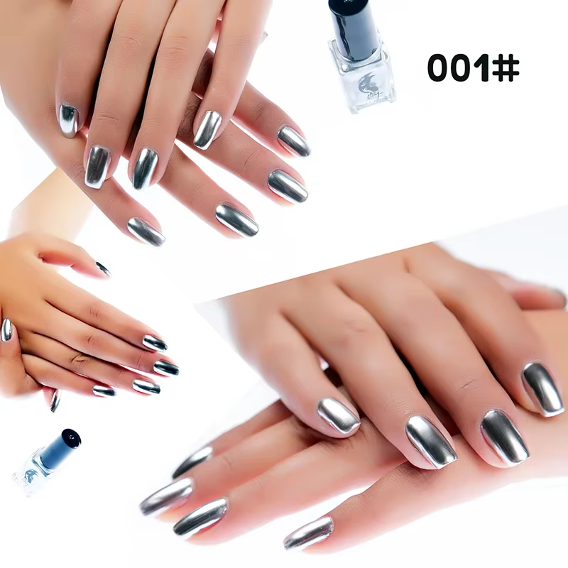 Verhéritage à ongles couleur métal semi-continu