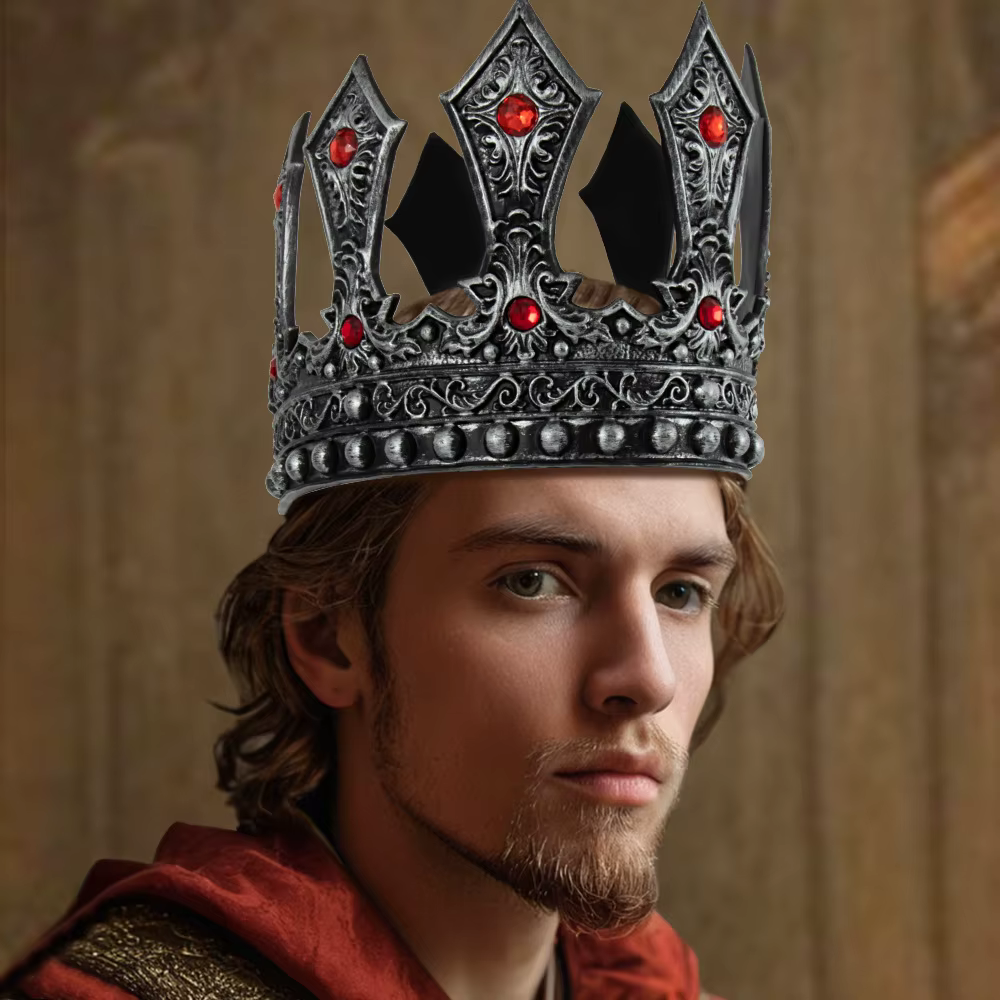Couronnes royales Cosplay roi reine couronnes princesse diadème Halloween fête Costumes accessoires noël mascarade chapeaux déguisement