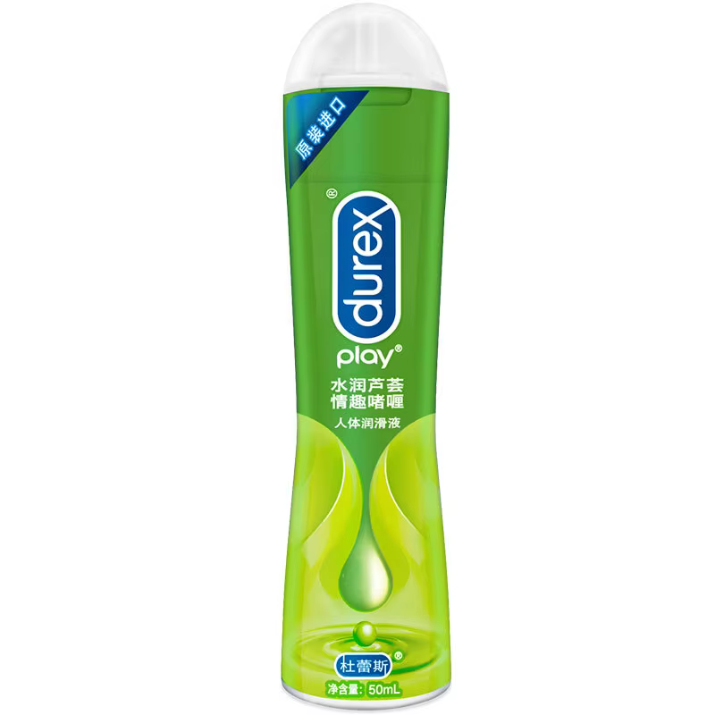 Lubrifiant Intense Durex 50ml à la Fraise, à Base d'Eau, pour Jouets Sexuels, Massage Anal et Vaginal, Gel Lubrifiant pour Orgasme Adulte