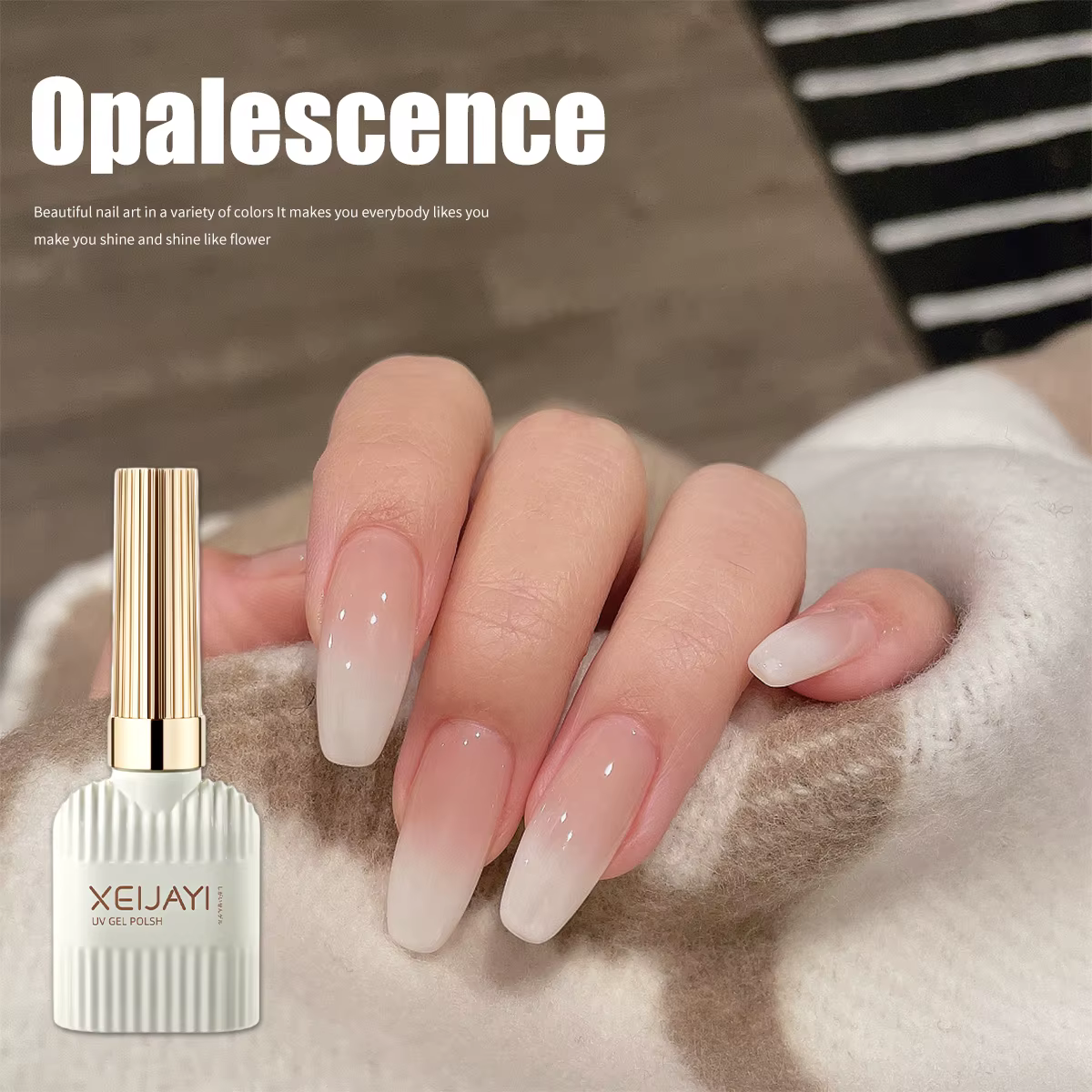 Vernis à ongles Gel blanc laiteux Pudding
