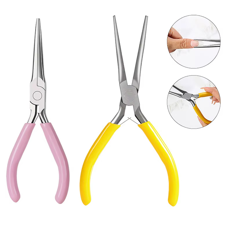 Pince à épiler en acrylique pour extension d'ongles