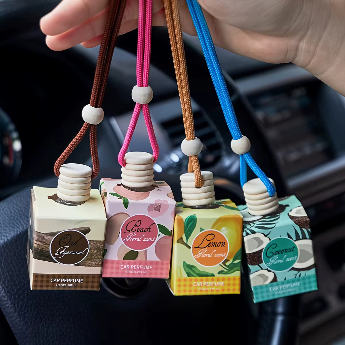 Désodorisant de voiture, parfum longue durée, adapté à la voiture, à la maison, au bureau, à la salle de bain, à la chambre à coucher, aromathérapie intérieure de voiture ﻿