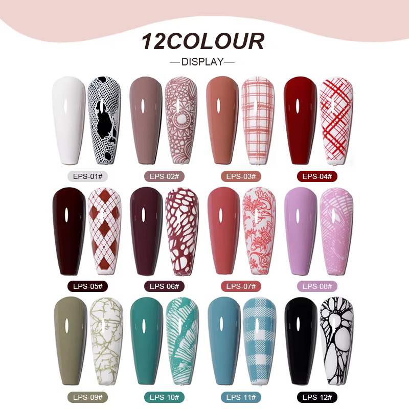 AS Nail Printing Stamping Gel Polish 5ml Couleurs