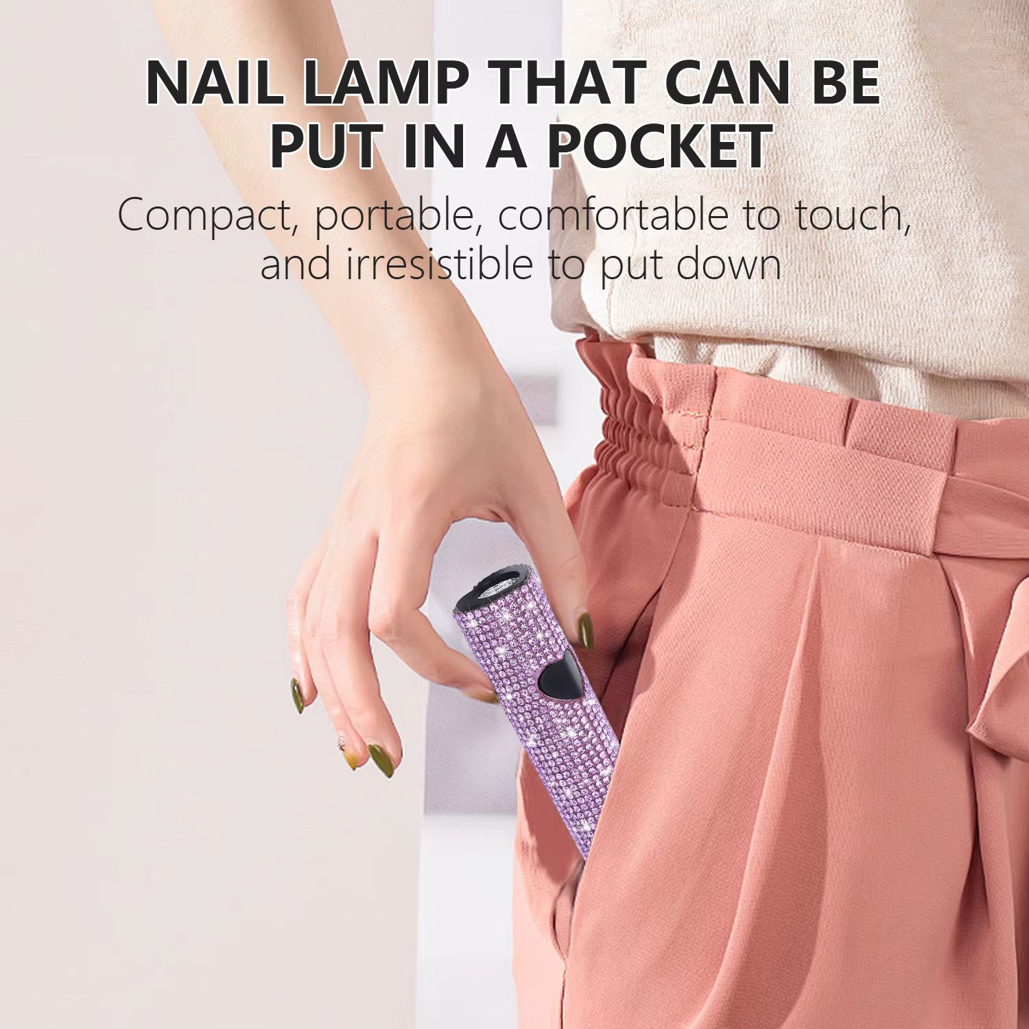 Un sèche-ongles à main avec perceuse