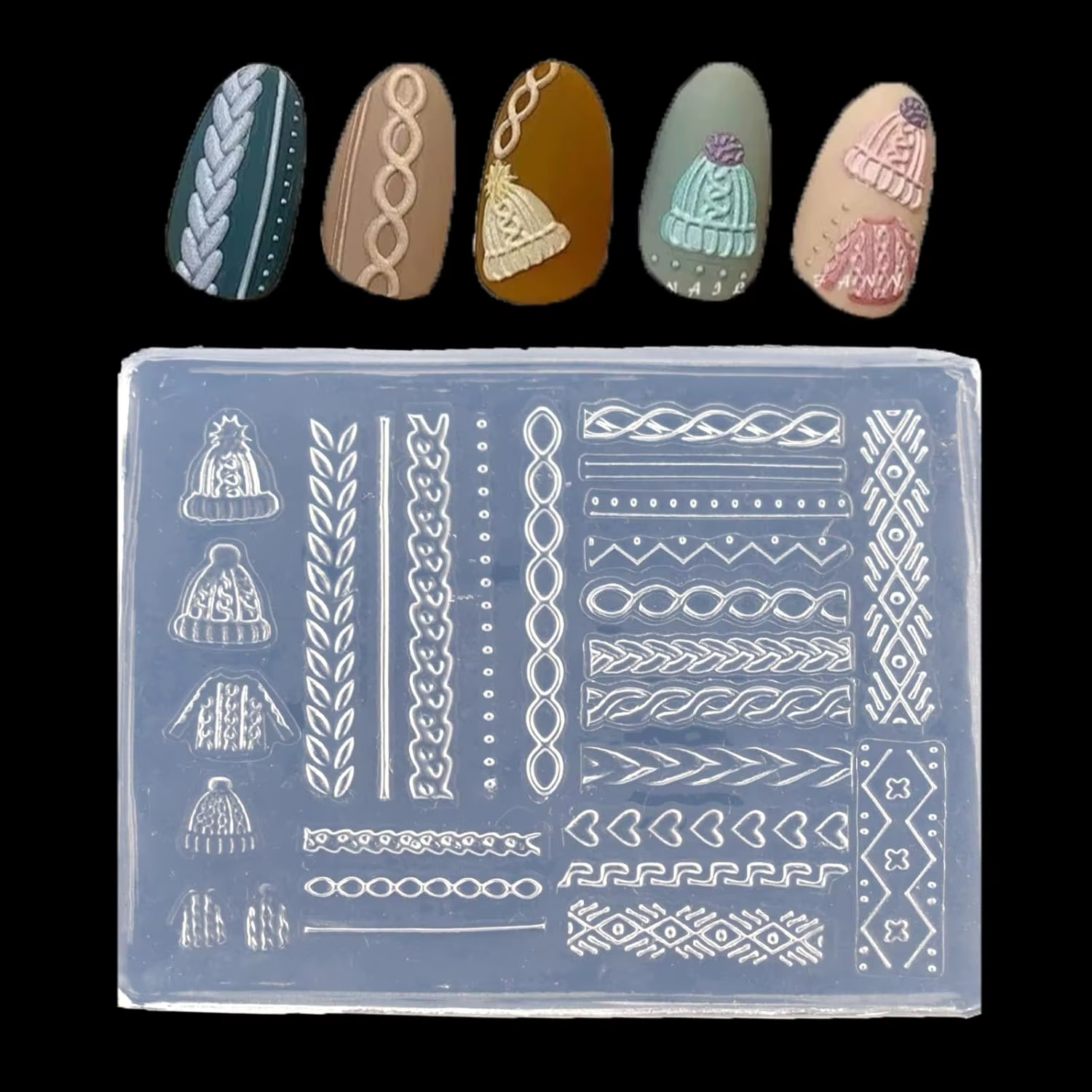 Moule 3D en Silicone pour Nail Art