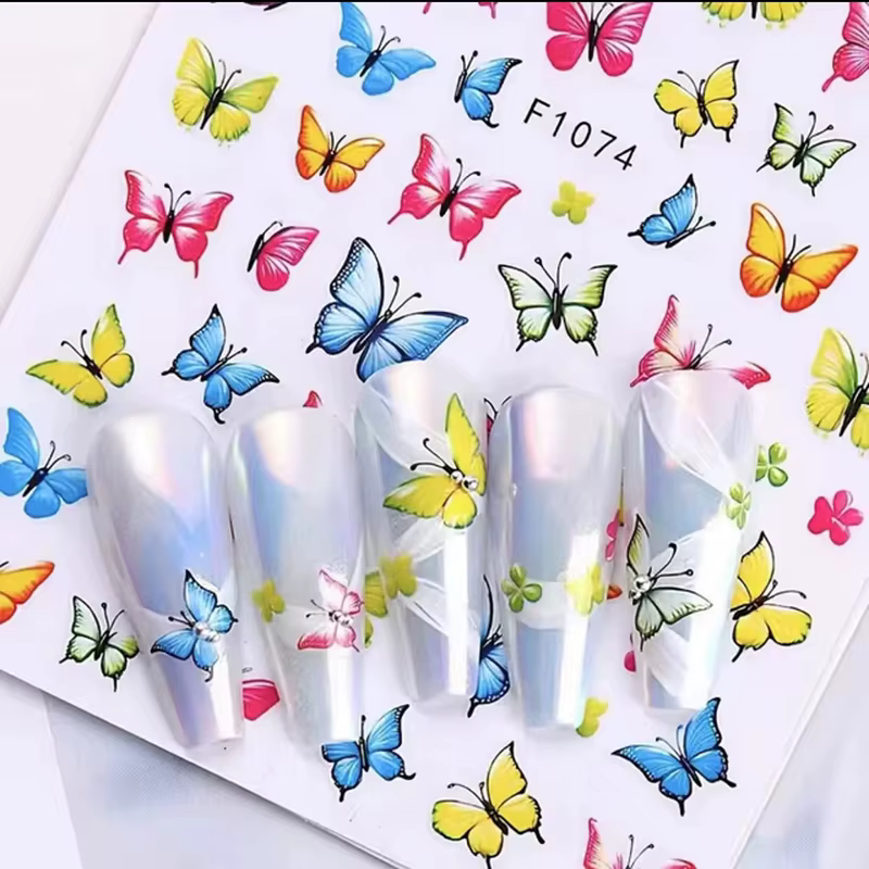 Autocollants 3D pour Nail Art