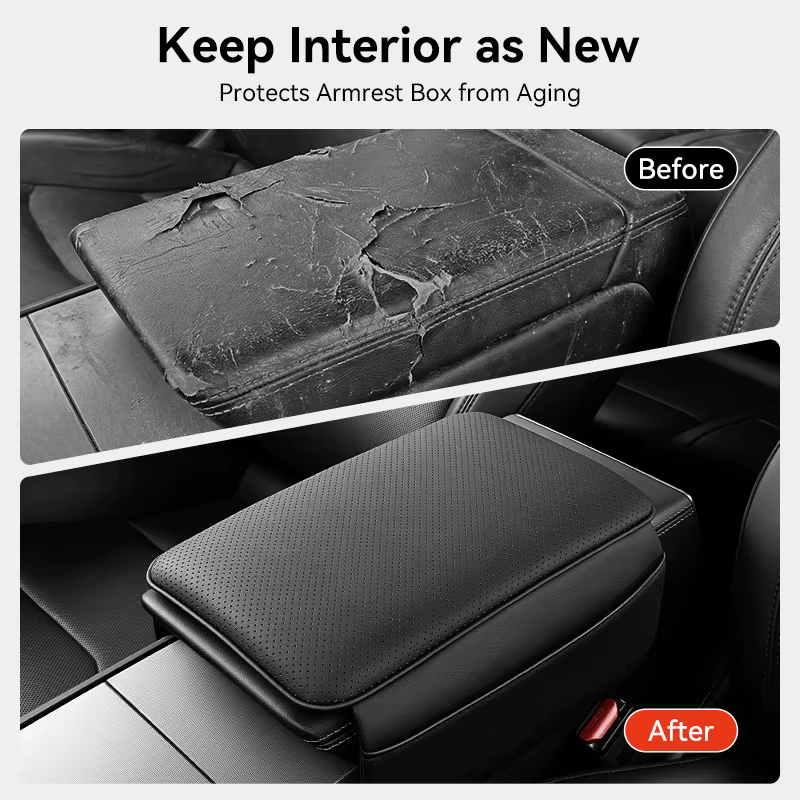 YZ Pour Tesla Model 3 Highland / Model Y Juniper 2026 – Housse de protection pour accoudoir central en cuir souple, coussinet de coude anti-rayures, accessoires intérieurs, nouveaux fournitures automo