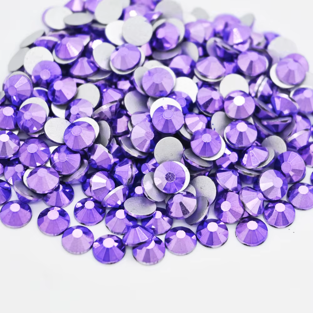 Mine couleur SS6-SS30 verre Super pailleté Flatback cristal argent dos Non correcteurs strass pour maquillage ongles charme страз