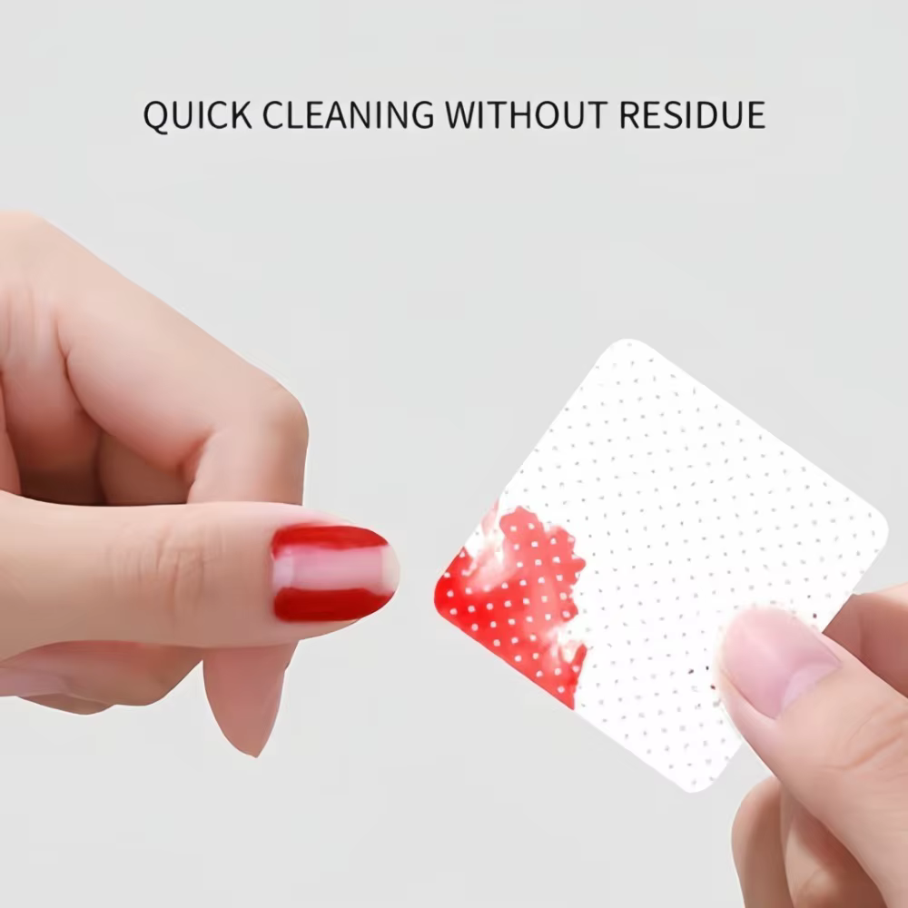 100 lingettes portables en tissu non tissé super absorbantes pour retirer le vernis gel