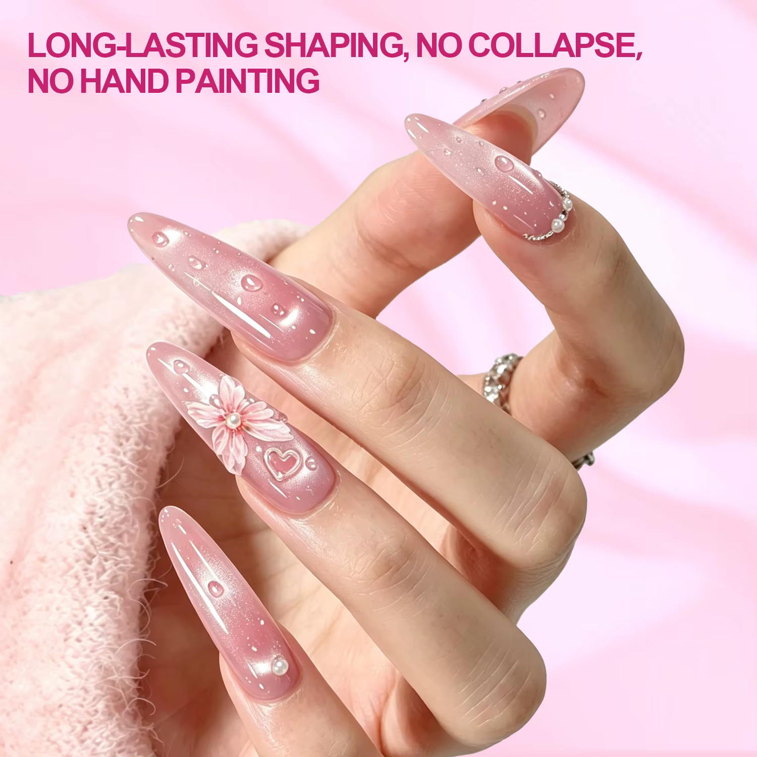 Gorgellux Top Coat Gel Effet Goutte d'Eau Sans HEMA/TPO 15ml Sans Résidu Longue Durée