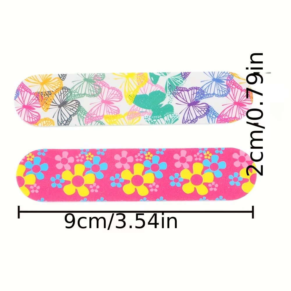 5/10/25 pièces limes à ongles planches Double face Mini