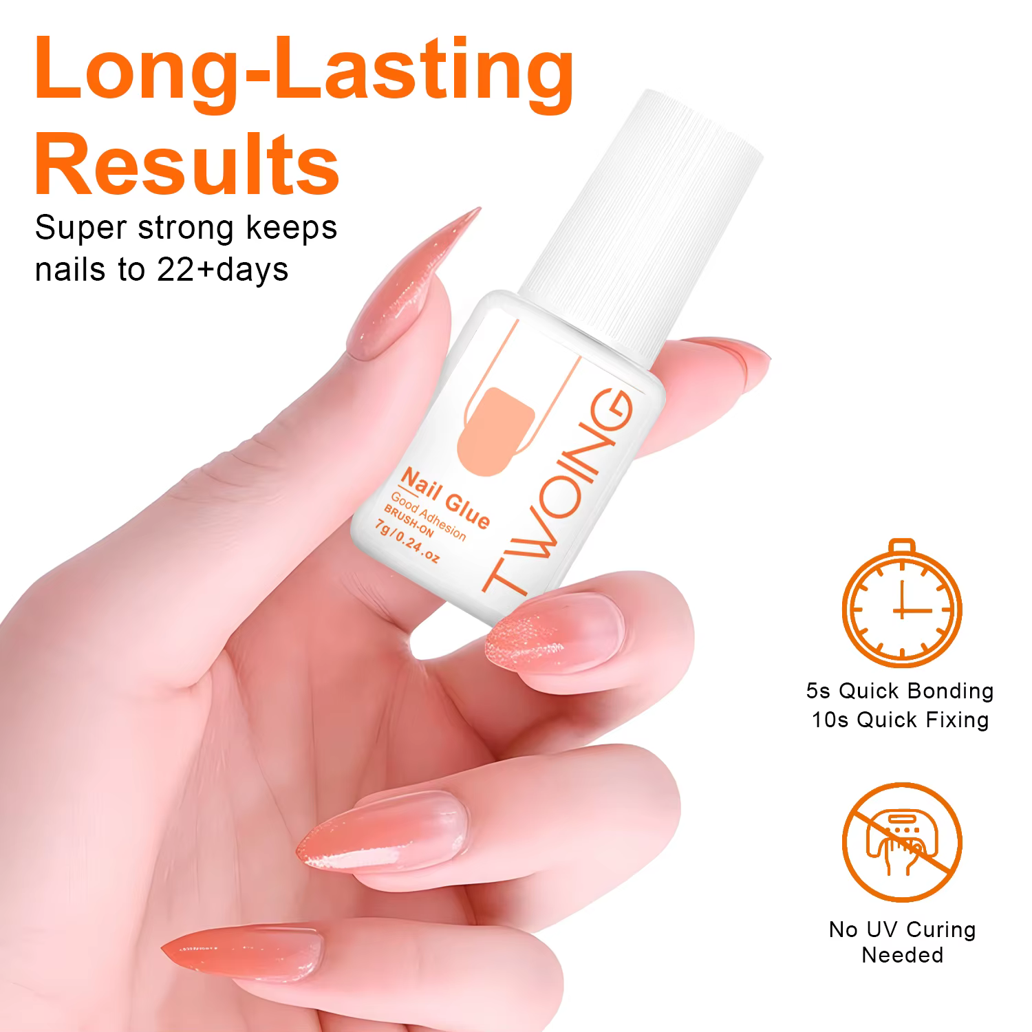Colle à ongles Super forte pour presser sur les faux ongles