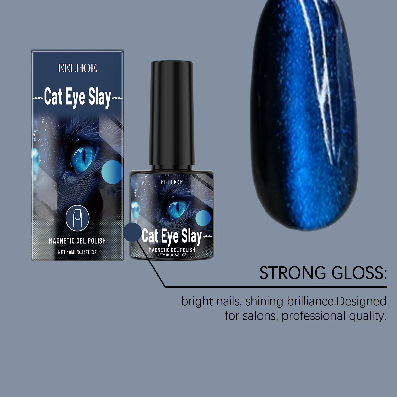 EELBathroom E-Verhéritage à œil de chat bleu noir