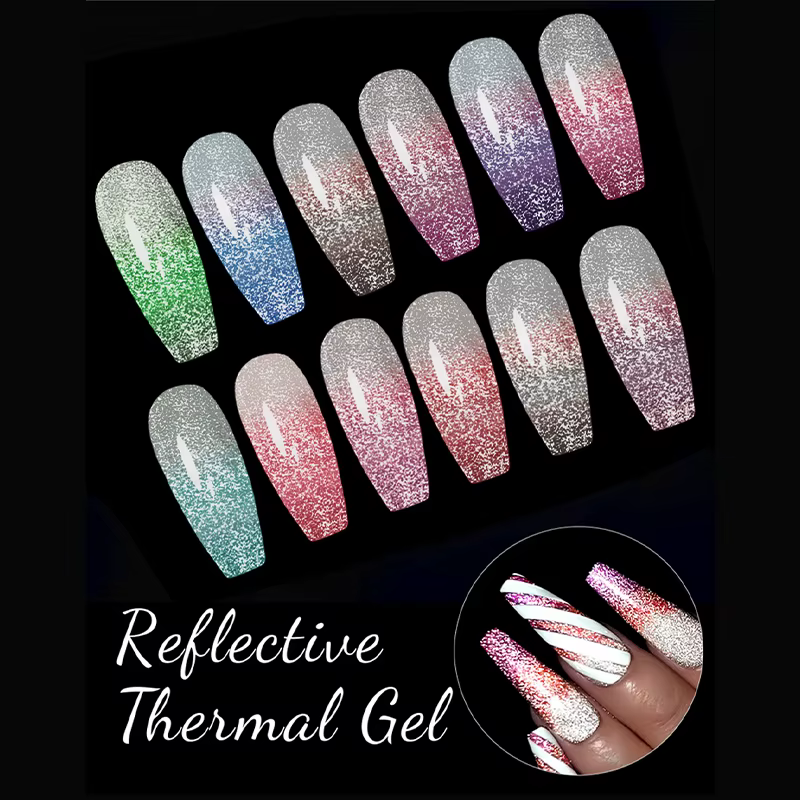 Verhéritage à Ongles Gel Thermique Pailmétrage