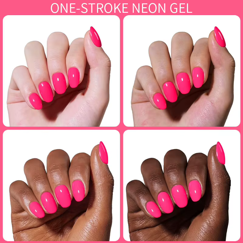 AWStorG 5ml One Stroke Neon Gel Nail Polish Bright Blue Green Purple Red Yellow Orange Soak Off UV LED