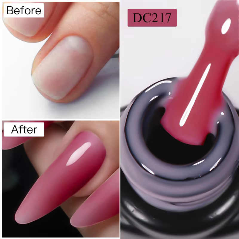 MTSSII 7ml Extension rapide vernis à ongles gelée Transparent nu rose rouge Gel dur construction