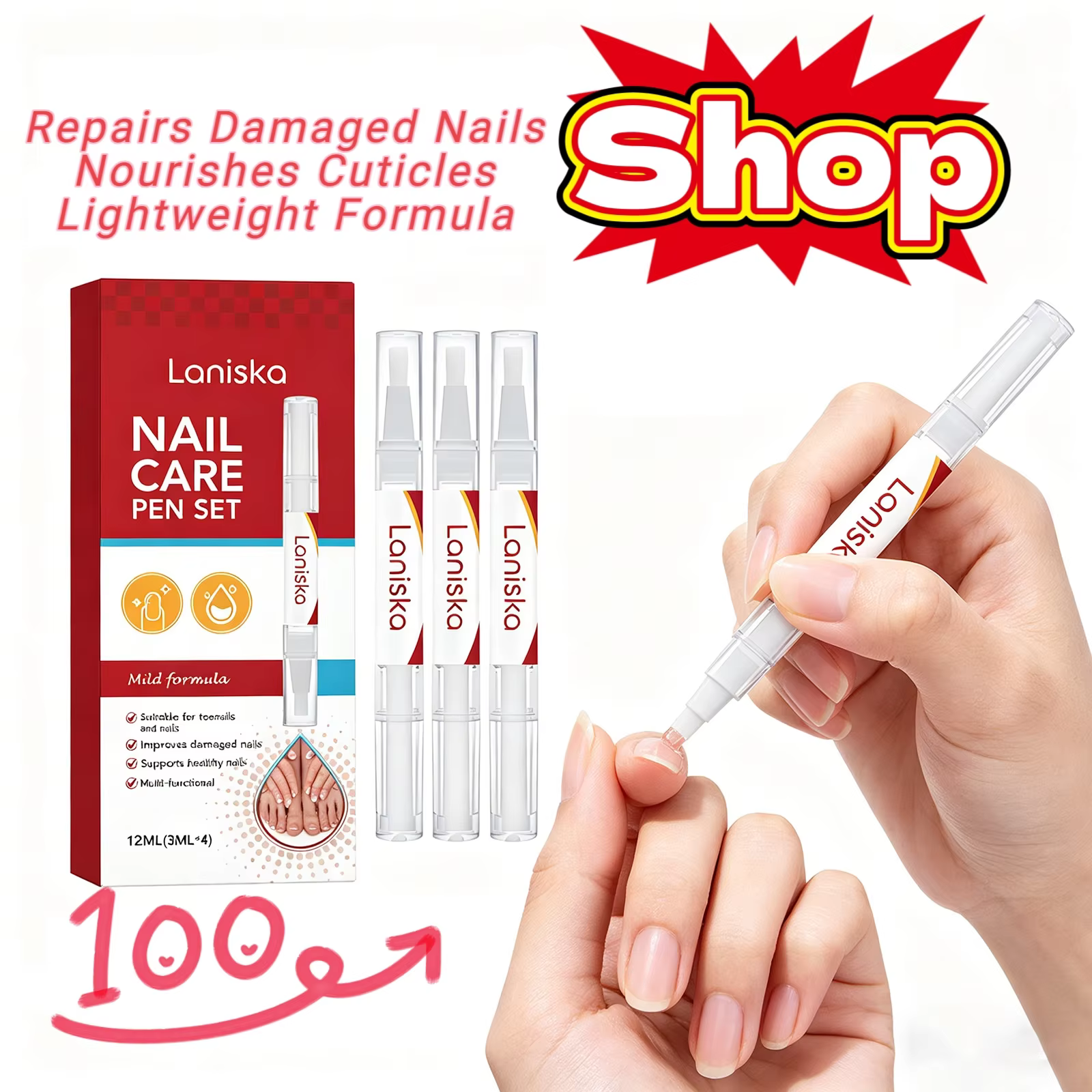 Kit de soin des ongles en stylo : Répare les dommages